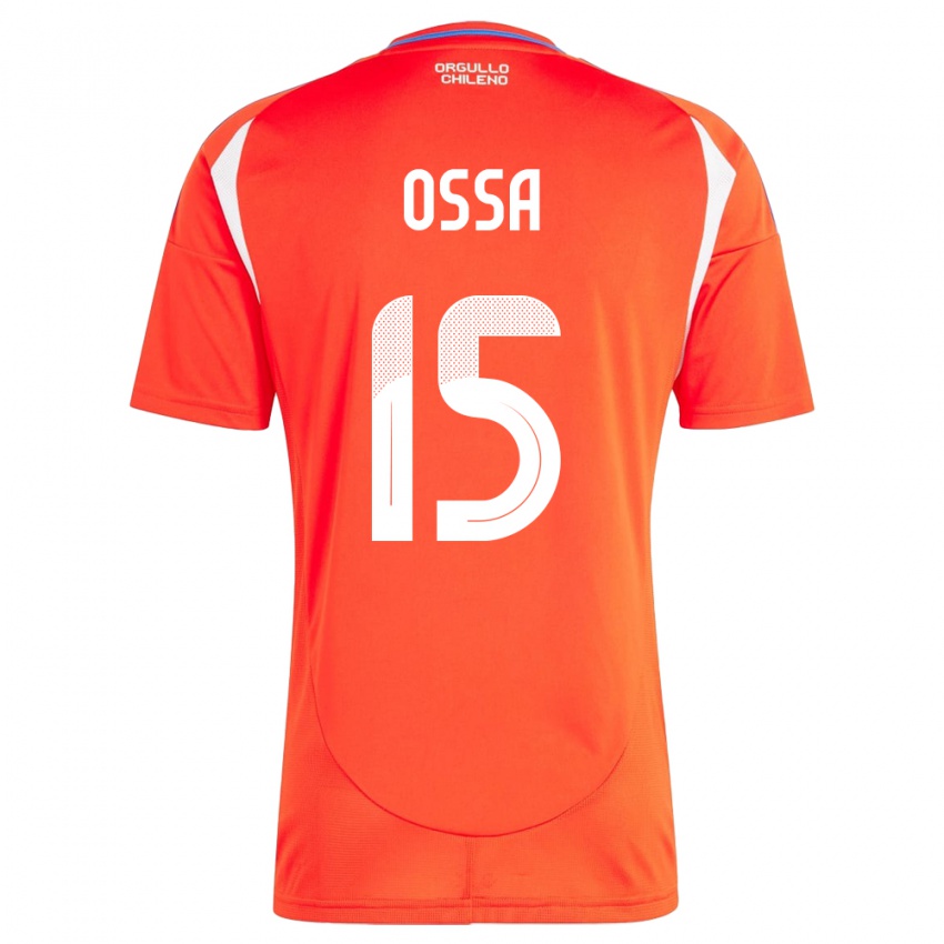 Kinder Chile Diego Ossa #15 Rot Heimtrikot Trikot 24-26 T-Shirt Schweiz