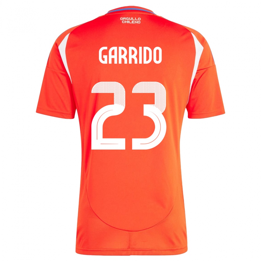 Kinder Chile Pedro Garrido #23 Rot Heimtrikot Trikot 24-26 T-Shirt Schweiz