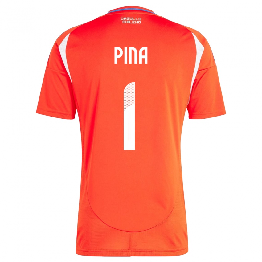 Kinder Chile Cristóbal Piña #1 Rot Heimtrikot Trikot 24-26 T-Shirt Schweiz