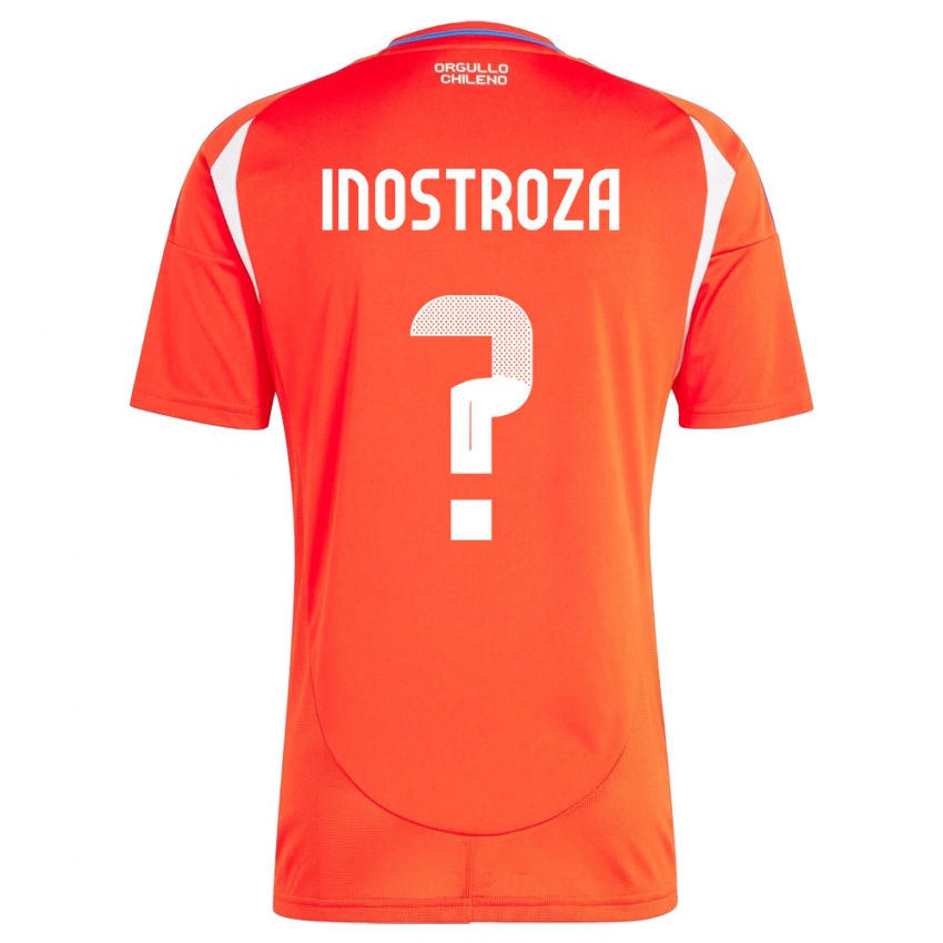 Kinder Chile Fernando Inostroza #0 Rot Heimtrikot Trikot 24-26 T-Shirt Schweiz