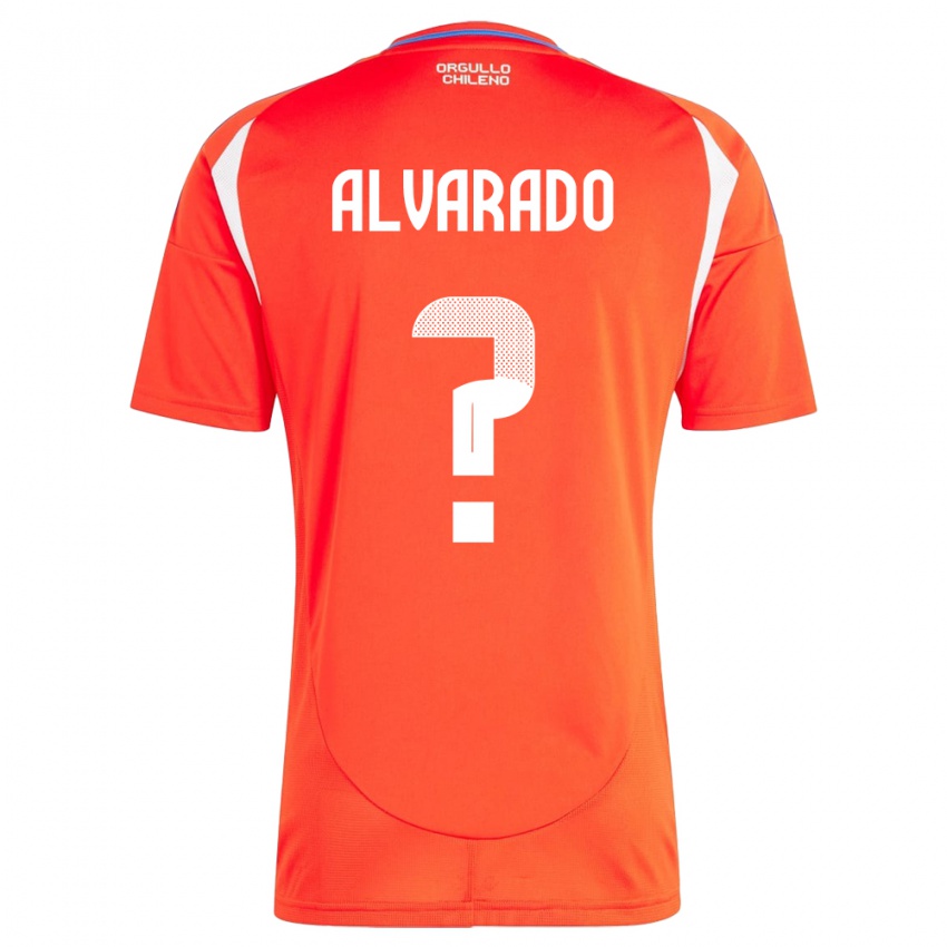 Kinder Chile José Alvarado #0 Rot Heimtrikot Trikot 24-26 T-Shirt Schweiz