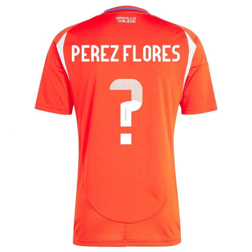 Kinder Chile Benjamín Pérez Flores #0 Rot Heimtrikot Trikot 24-26 T-Shirt Schweiz