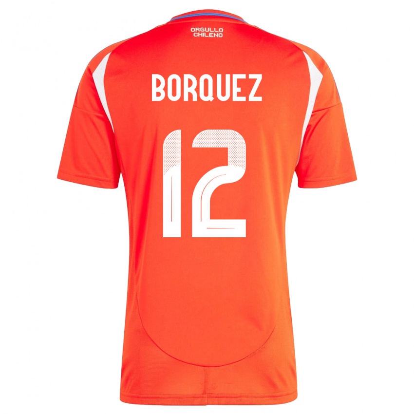 Kinder Chile Gabriela Bórquez #12 Rot Heimtrikot Trikot 24-26 T-Shirt Schweiz