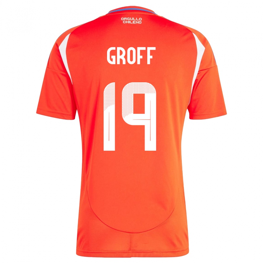 Kinder Chile Llanka Groff #19 Rot Heimtrikot Trikot 24-26 T-Shirt Schweiz