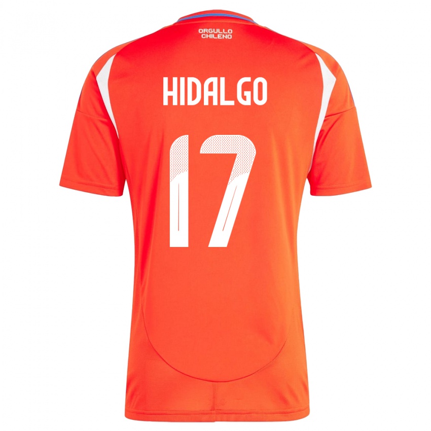 Kinder Chile Fernanda Hidalgo #17 Rot Heimtrikot Trikot 24-26 T-Shirt Schweiz