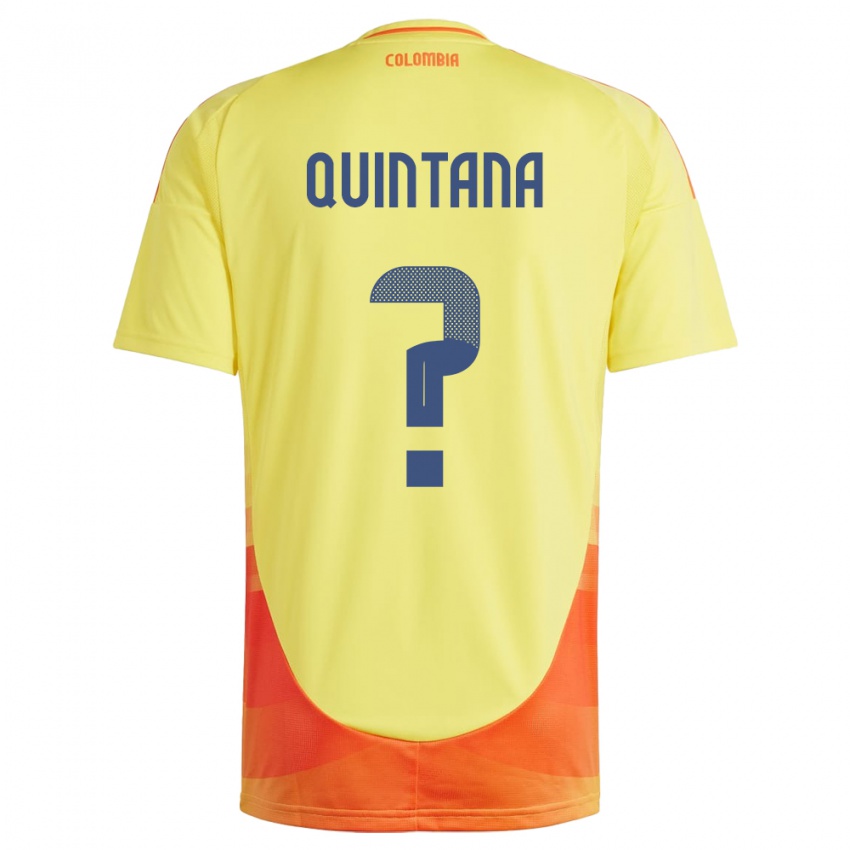 Kinder Kolumbien Juan Quintana #0 Gelb Heimtrikot Trikot 24-26 T-Shirt Schweiz