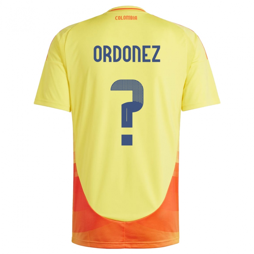 Kinder Kolumbien Willian Ordóñez #0 Gelb Heimtrikot Trikot 24-26 T-Shirt Schweiz