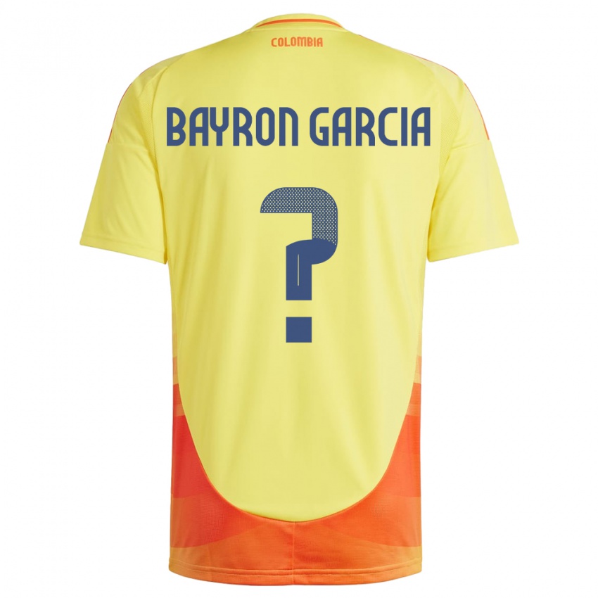 Kinder Kolumbien Bayron García #0 Gelb Heimtrikot Trikot 24-26 T-Shirt Schweiz