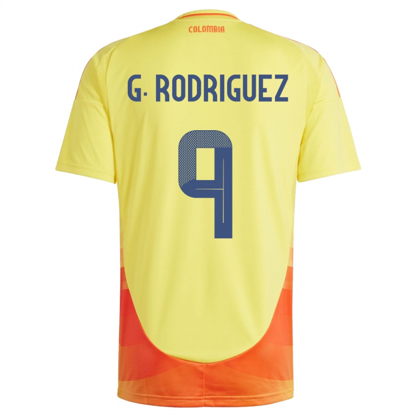 Kinder Kolumbien Gabriela Rodríguez #9 Gelb Heimtrikot Trikot 24-26 T-Shirt Schweiz