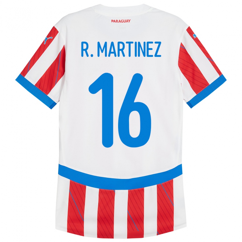 Kinder Paraguay Ramona Martínez #16 Weiß Rot Heimtrikot Trikot 24-26 T-Shirt Schweiz