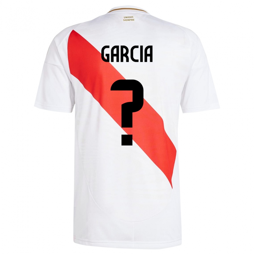 Kinder Peru Gian García #0 Weiß Heimtrikot Trikot 24-26 T-Shirt Schweiz