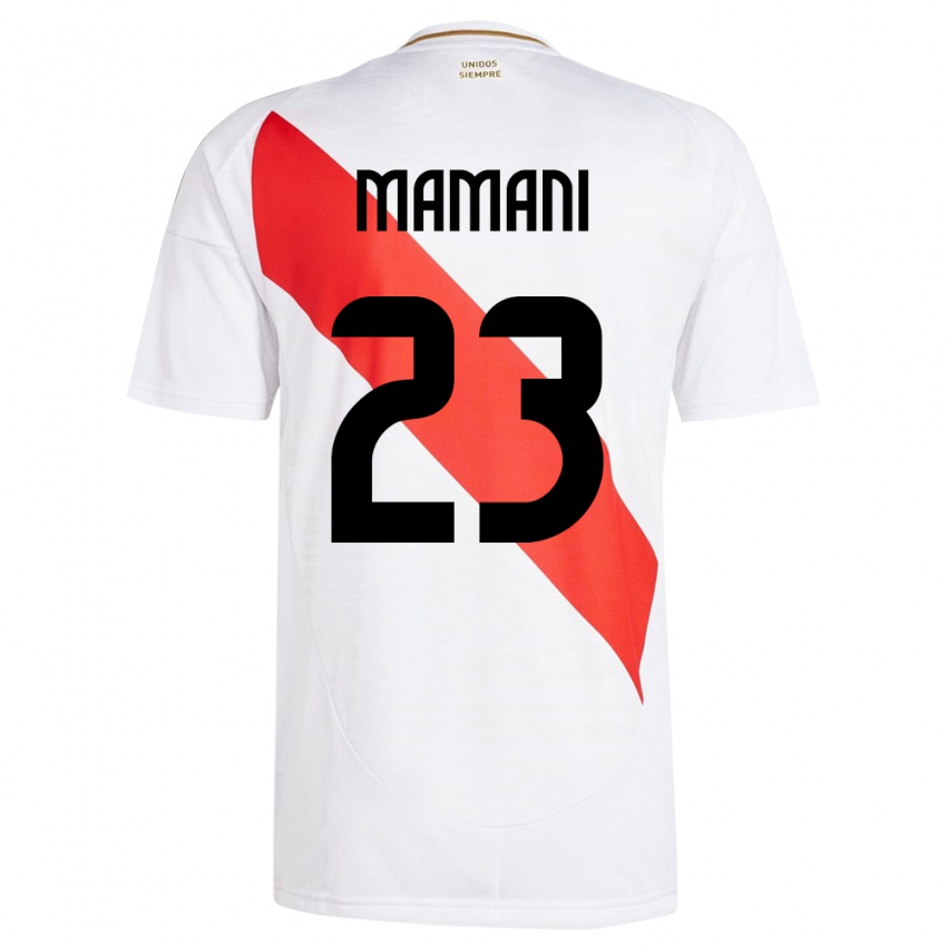 Kinder Peru Julia Mamani #23 Weiß Heimtrikot Trikot 24-26 T-Shirt Schweiz