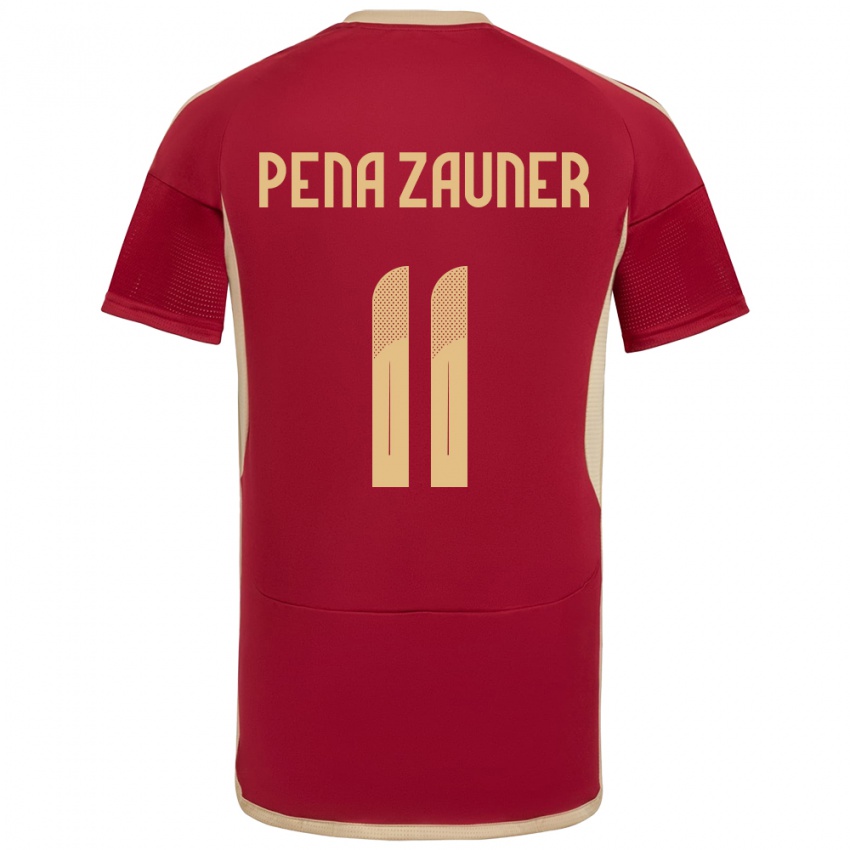 Kinder Venezuela Enrique Peña Zauner #11 Burgund Heimtrikot Trikot 24-26 T-Shirt Schweiz