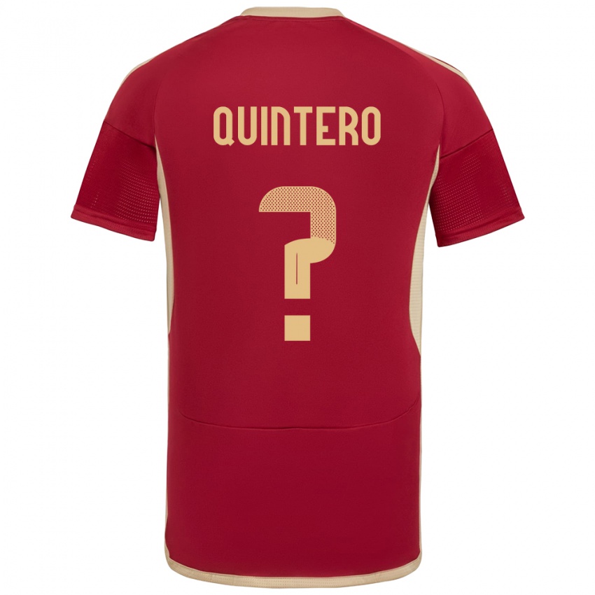 Kinder Venezuela Teo Quintero #0 Burgund Heimtrikot Trikot 24-26 T-Shirt Schweiz