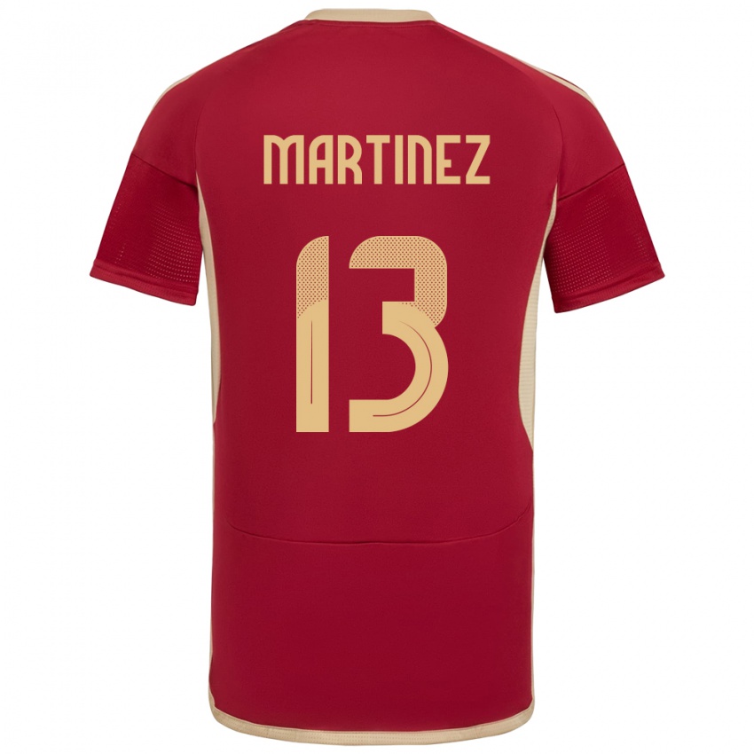 Kinder Venezuela José Martínez #13 Burgund Heimtrikot Trikot 24-26 T-Shirt Schweiz