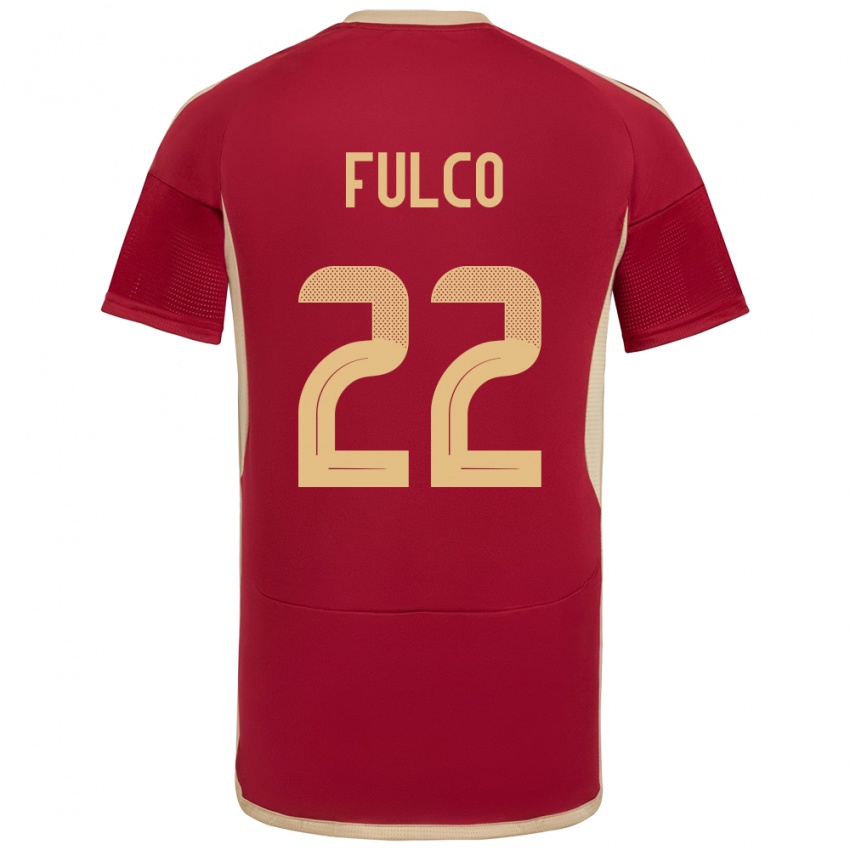 Kinder Venezuela Pedro Fulco #22 Burgund Heimtrikot Trikot 24-26 T-Shirt Schweiz