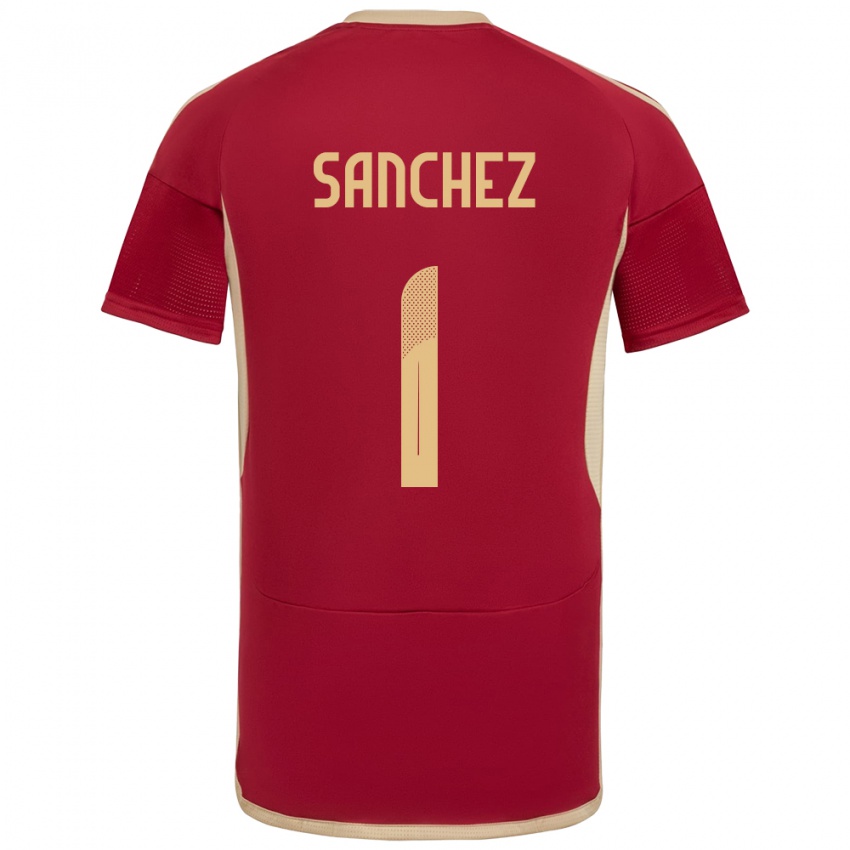 Kinder Venezuela Jorge Sánchez #1 Burgund Heimtrikot Trikot 24-26 T-Shirt Schweiz