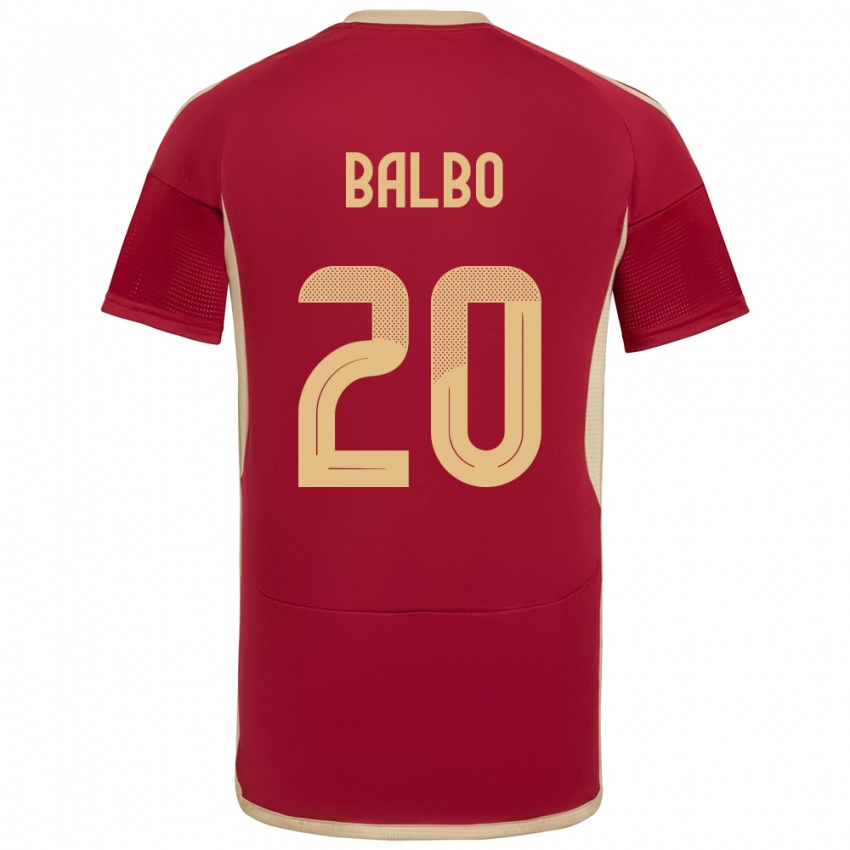 Kinder Venezuela Luis Balbo #20 Burgund Heimtrikot Trikot 24-26 T-Shirt Schweiz