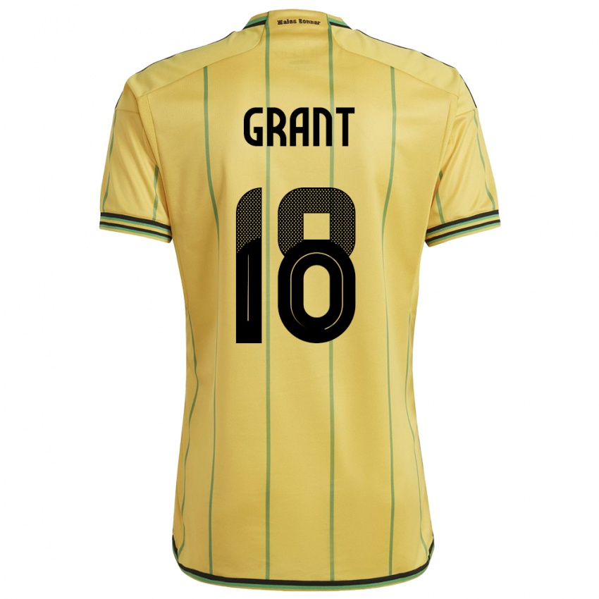 Kinder Jamaika George Grant #18 Gelb Heimtrikot Trikot 24-26 T-Shirt Schweiz