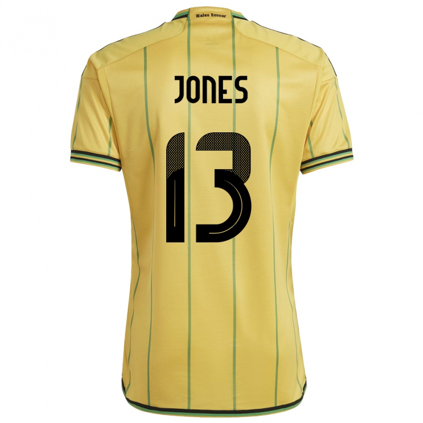 Kinder Jamaika Javanae Jones #13 Gelb Heimtrikot Trikot 24-26 T-Shirt Schweiz