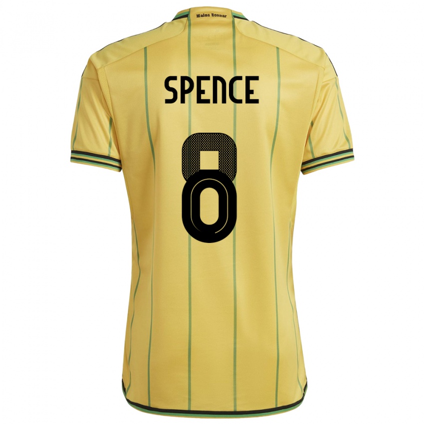 Kinder Jamaika Drew Spence #8 Gelb Heimtrikot Trikot 24-26 T-Shirt Schweiz