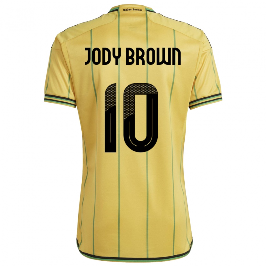 Kinder Jamaika Jody Brown #10 Gelb Heimtrikot Trikot 24-26 T-Shirt Schweiz