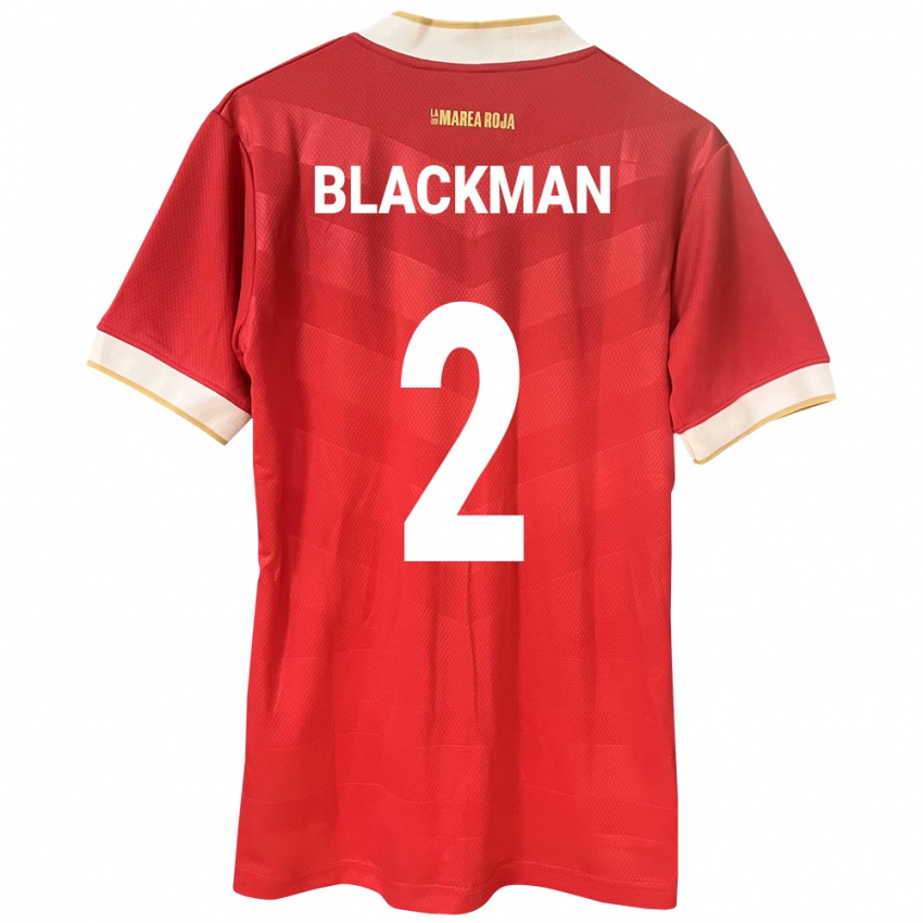 Kinder Panama César Blackman #2 Rot Heimtrikot Trikot 24-26 T-Shirt Schweiz