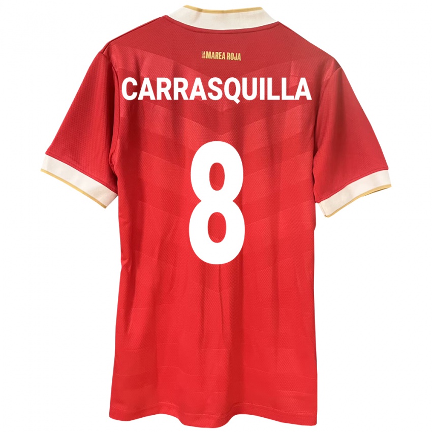 Kinder Panama Adalberto Carrasquilla #8 Rot Heimtrikot Trikot 24-26 T-Shirt Schweiz