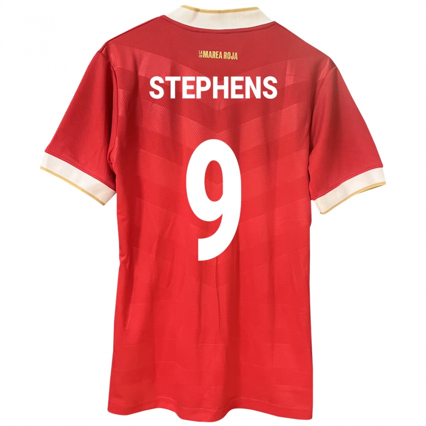 Kinder Panama Alfredo Stephens #9 Rot Heimtrikot Trikot 24-26 T-Shirt Schweiz