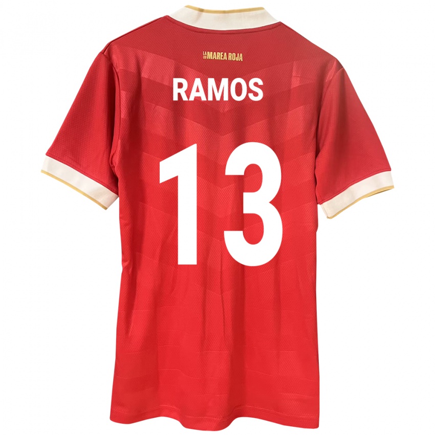 Kinder Panama Jiovany Ramos #13 Rot Heimtrikot Trikot 24-26 T-Shirt Schweiz