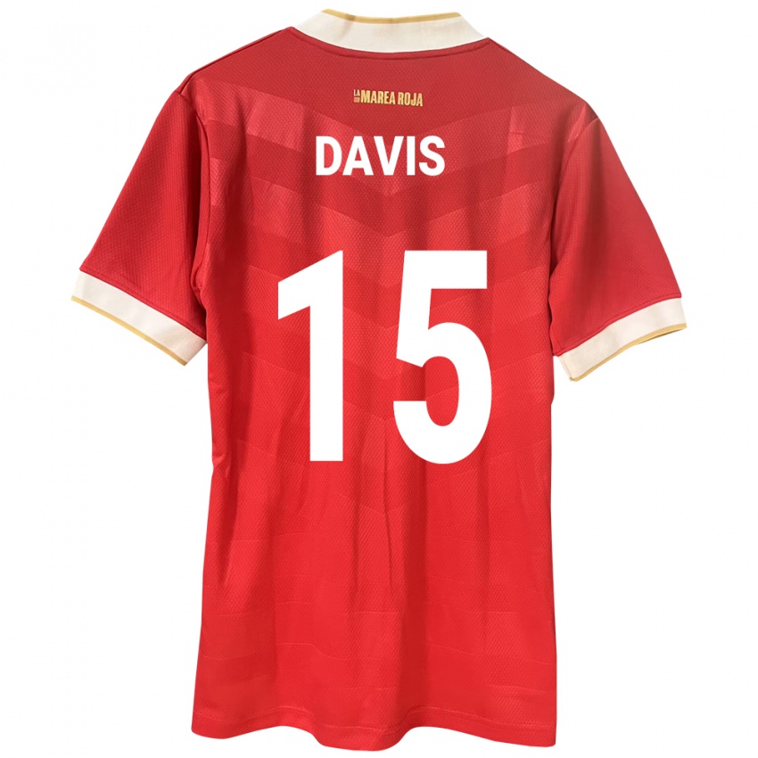 Kinder Panama Éric Davis #15 Rot Heimtrikot Trikot 24-26 T-Shirt Schweiz