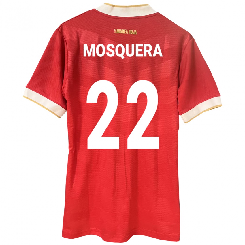 Kinder Panama Orlando Mosquera #22 Rot Heimtrikot Trikot 24-26 T-Shirt Schweiz