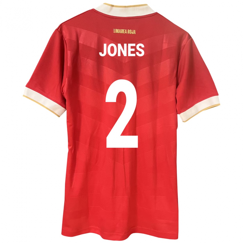 Kinder Panama Joseph Jones #2 Rot Heimtrikot Trikot 24-26 T-Shirt Schweiz