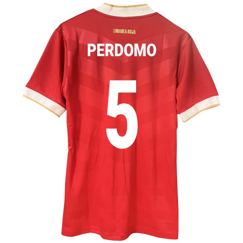 Kinder Panama Reyniel Perdomo #5 Rot Heimtrikot Trikot 24-26 T-Shirt Schweiz