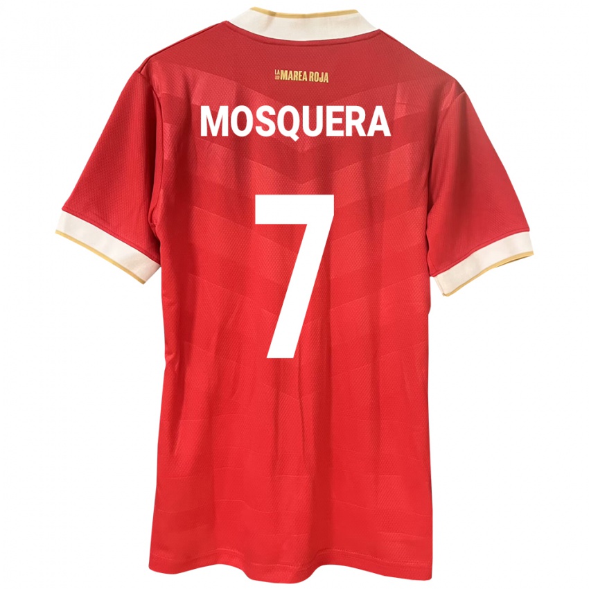 Kinder Panama Rafael Mosquera #7 Rot Heimtrikot Trikot 24-26 T-Shirt Schweiz