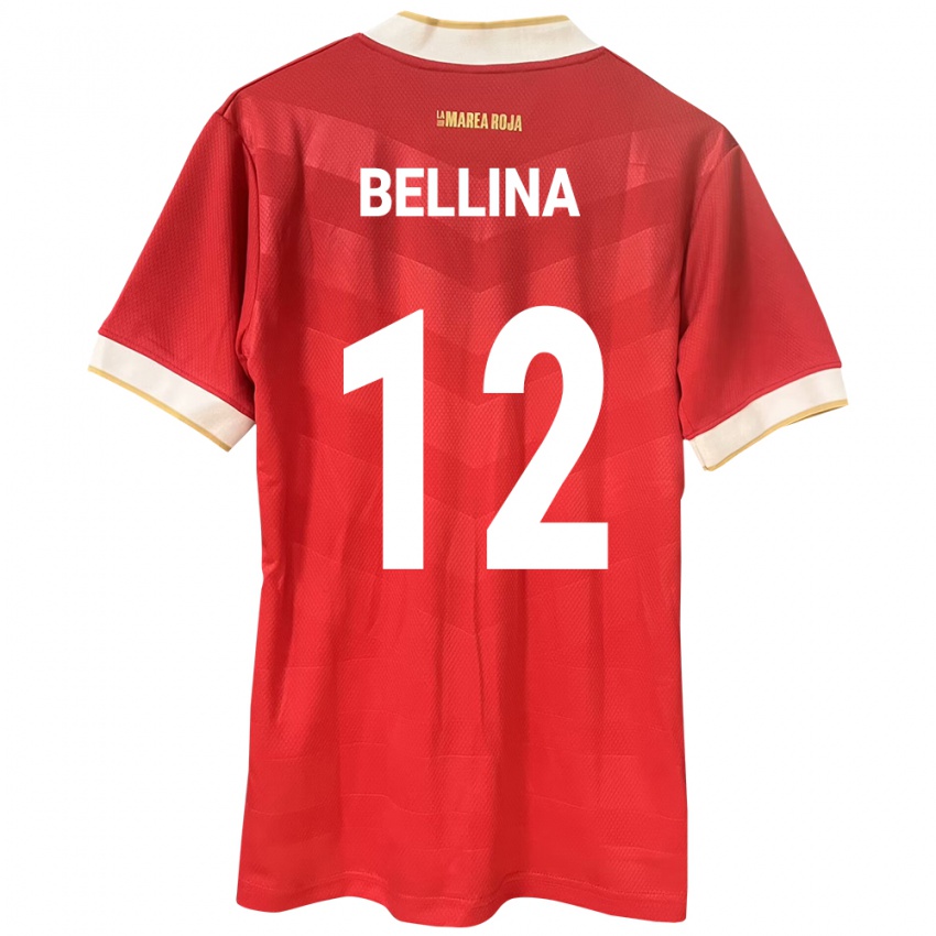 Kinder Panama Lucca Bellina #12 Rot Heimtrikot Trikot 24-26 T-Shirt Schweiz