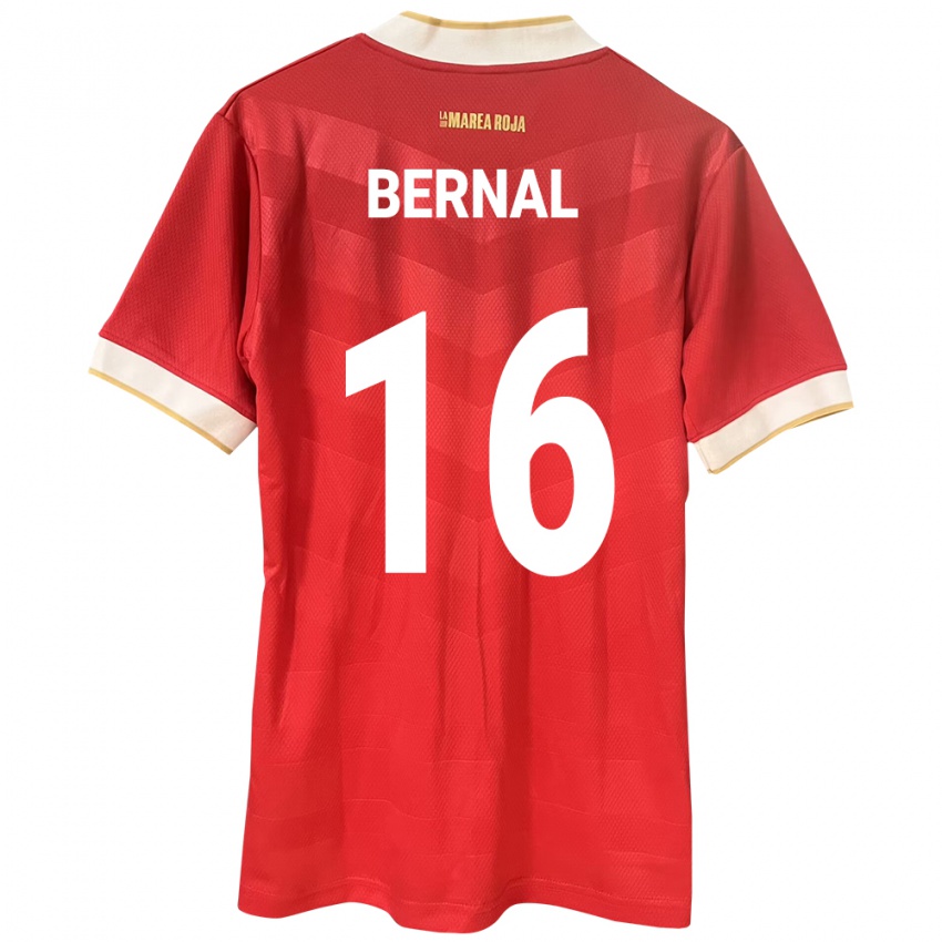 Kinder Panama José Bernal #16 Rot Heimtrikot Trikot 24-26 T-Shirt Schweiz