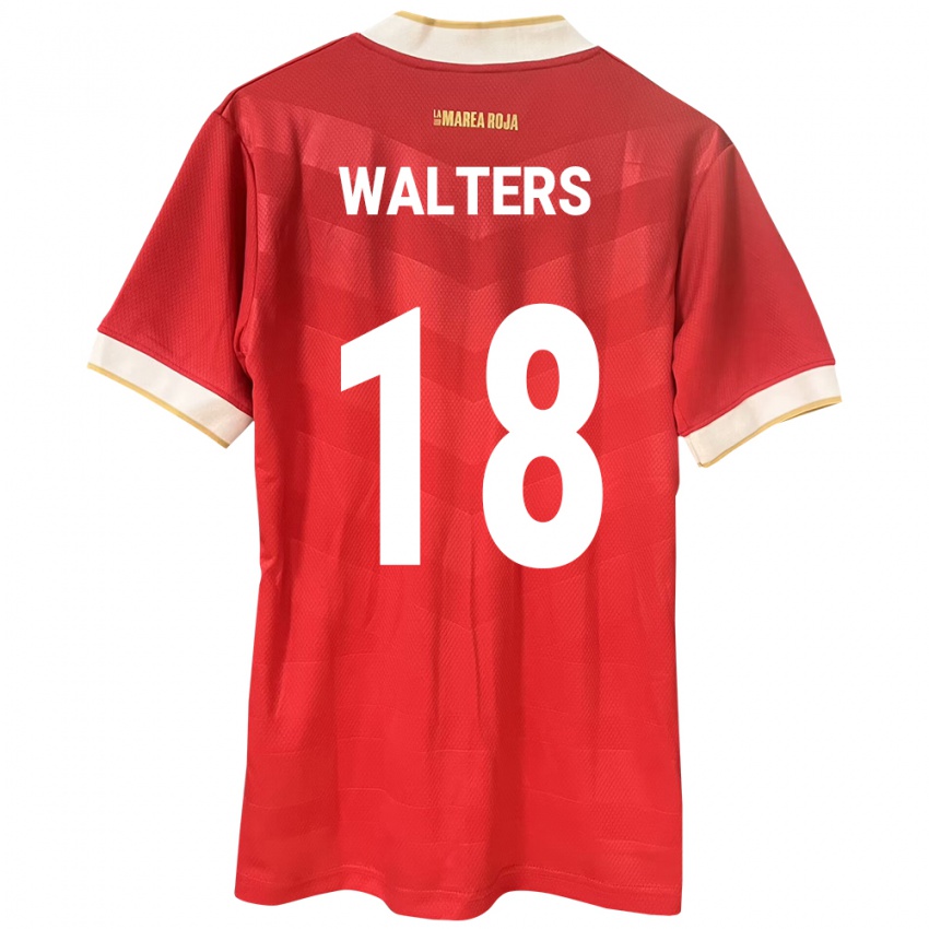 Kinder Panama Kairo Walters #18 Rot Heimtrikot Trikot 24-26 T-Shirt Schweiz