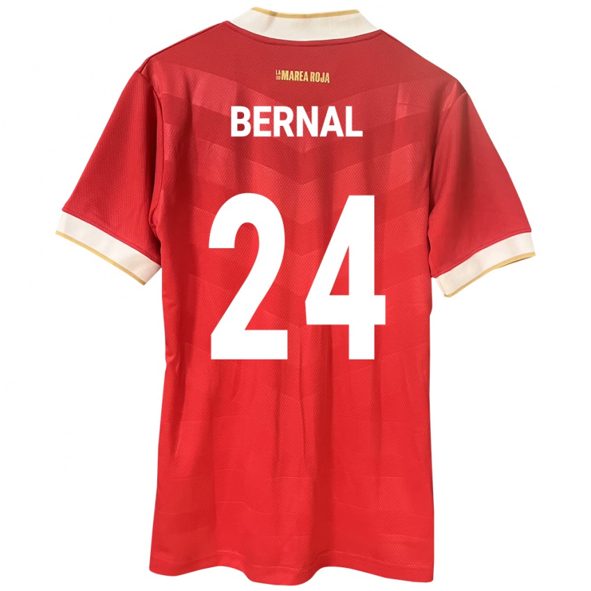 Kinder Panama Kevin Bernal #24 Rot Heimtrikot Trikot 24-26 T-Shirt Schweiz