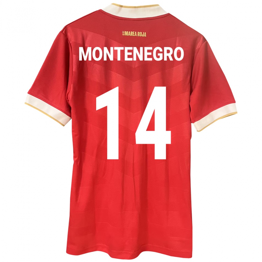 Kinder Panama Carmen Montenegro #14 Rot Heimtrikot Trikot 24-26 T-Shirt Schweiz