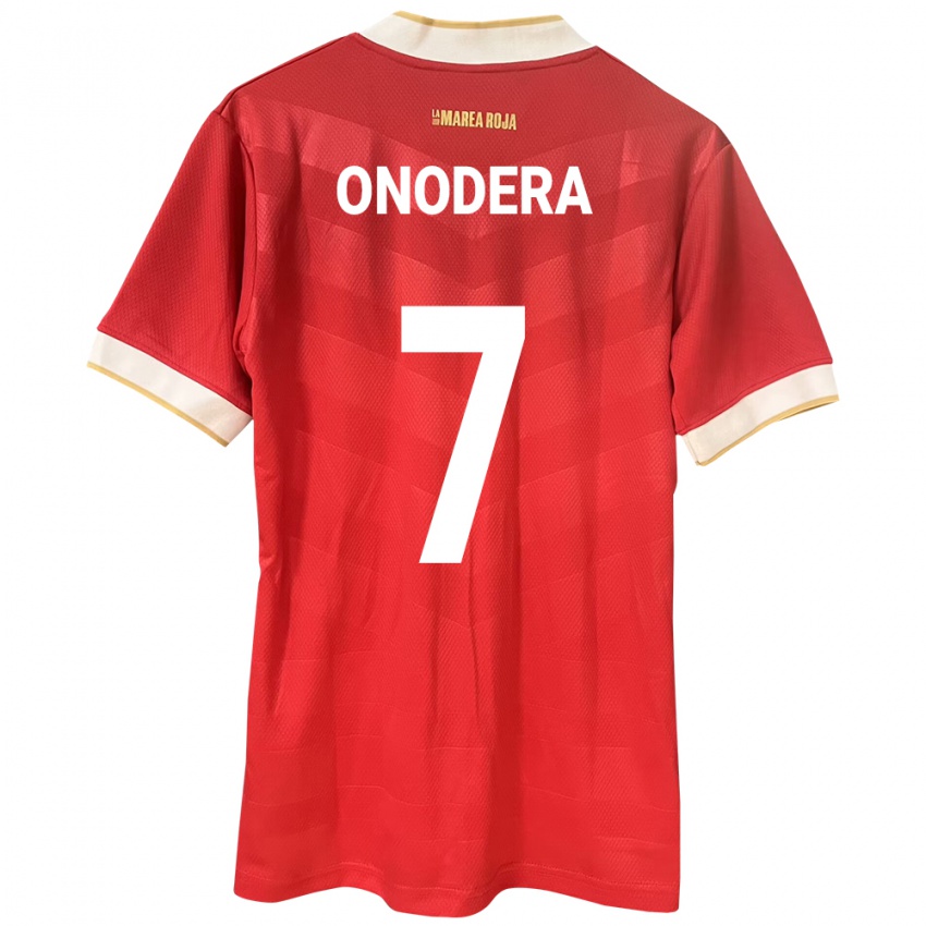 Kinder Panama Alison Onodera #7 Rot Heimtrikot Trikot 24-26 T-Shirt Schweiz