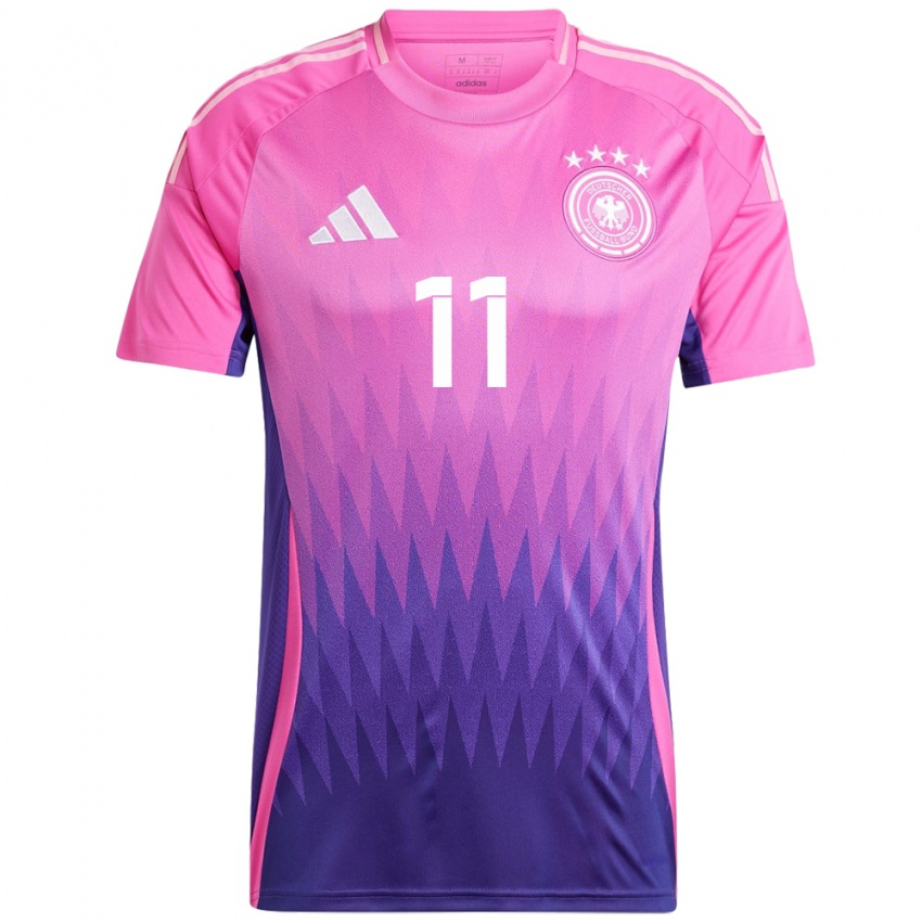 Enfant Maillot Allemagne Alexandra Popp #11 Rose-Mauve Tenues Extérieur 24-26 T-Shirt Suisse