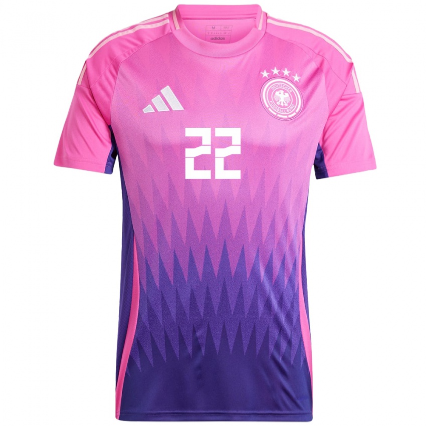 Enfant Maillot Allemagne Jule Brand #22 Rose-Mauve Tenues Extérieur 24-26 T-Shirt Suisse