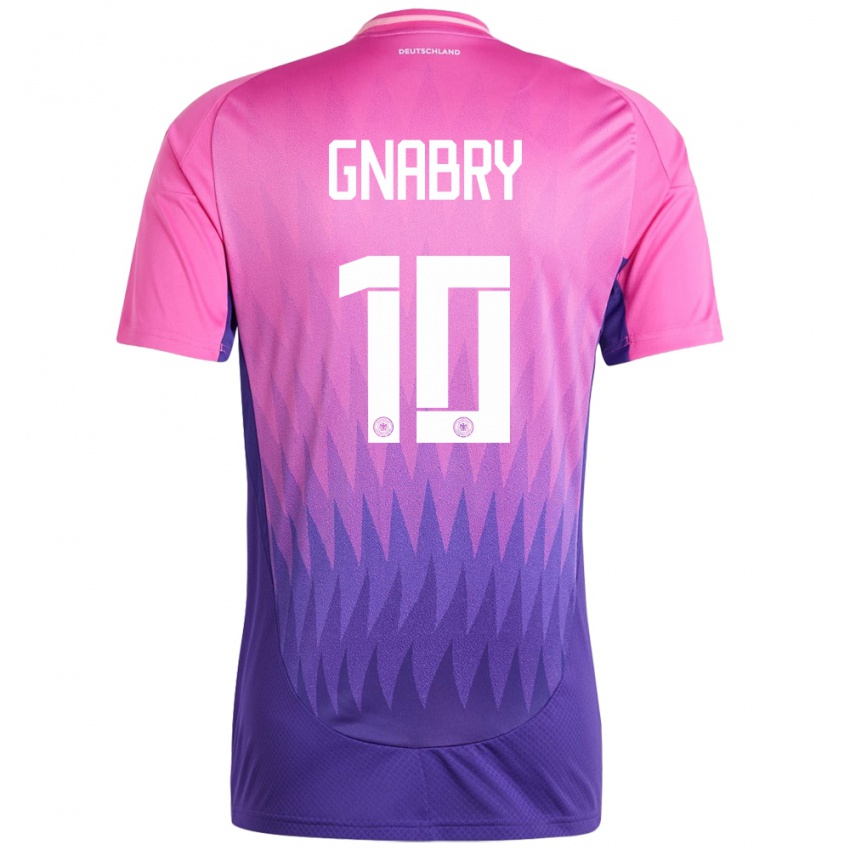 Enfant Maillot Allemagne Serge Gnabry #10 Rose-Mauve Tenues Extérieur 24-26 T-Shirt Suisse