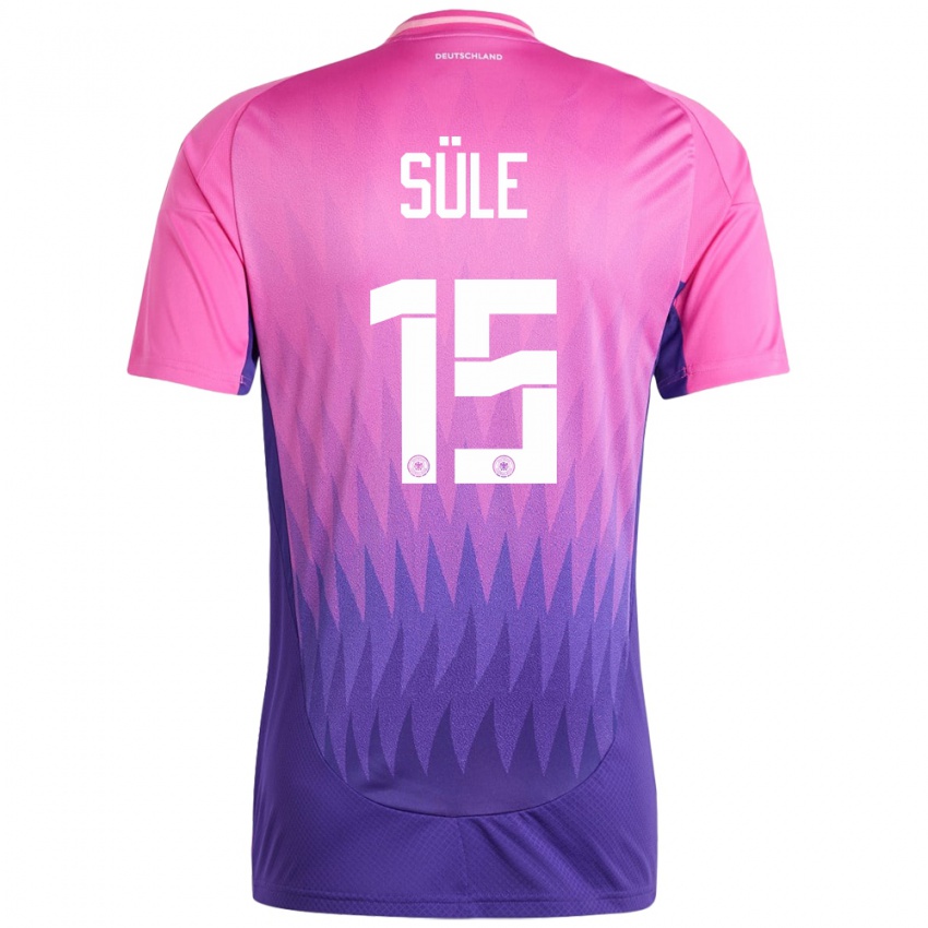 Enfant Maillot Allemagne Niklas Sule #15 Rose-Mauve Tenues Extérieur 24-26 T-Shirt Suisse