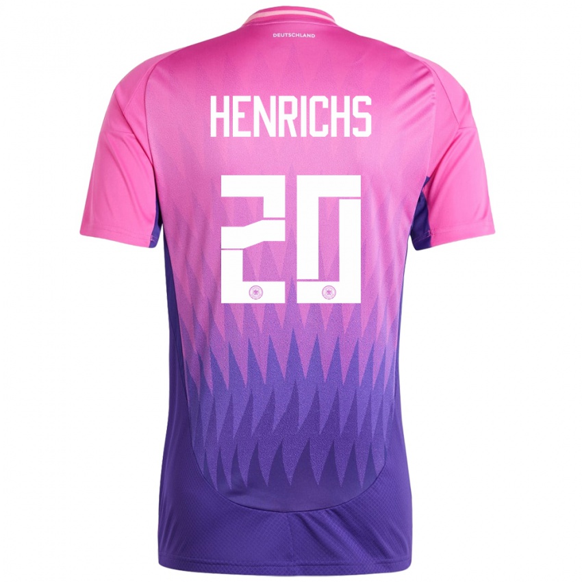 Enfant Maillot Allemagne Benjamin Henrichs #20 Rose-Mauve Tenues Extérieur 24-26 T-Shirt Suisse