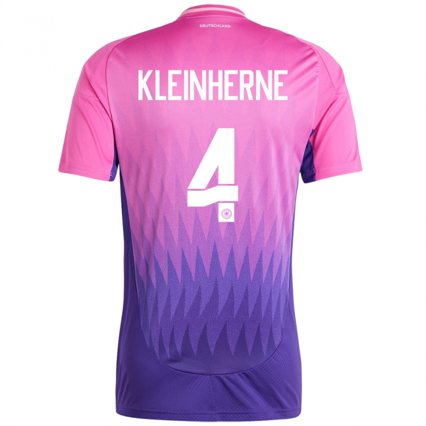 Enfant Maillot Allemagne Sophia Kleinherne #4 Rose-Mauve Tenues Extérieur 24-26 T-Shirt Suisse