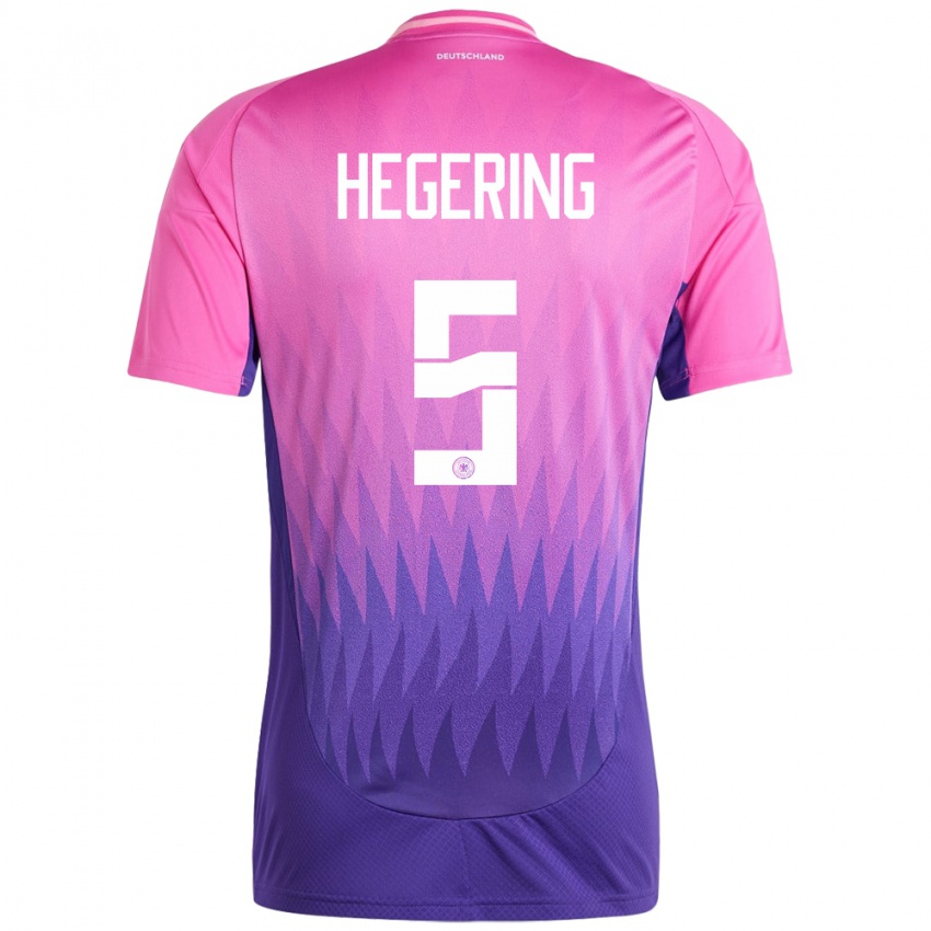 Enfant Maillot Allemagne Marina Hegering #5 Rose-Mauve Tenues Extérieur 24-26 T-Shirt Suisse