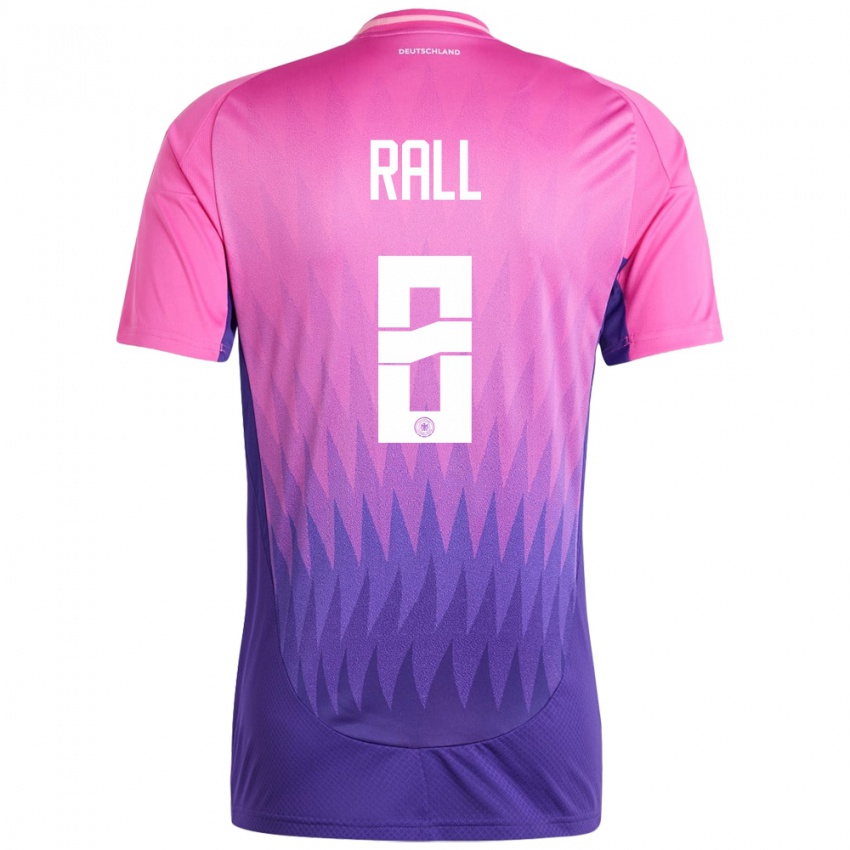 Enfant Maillot Allemagne Maximiliane Rall #8 Rose-Mauve Tenues Extérieur 24-26 T-Shirt Suisse