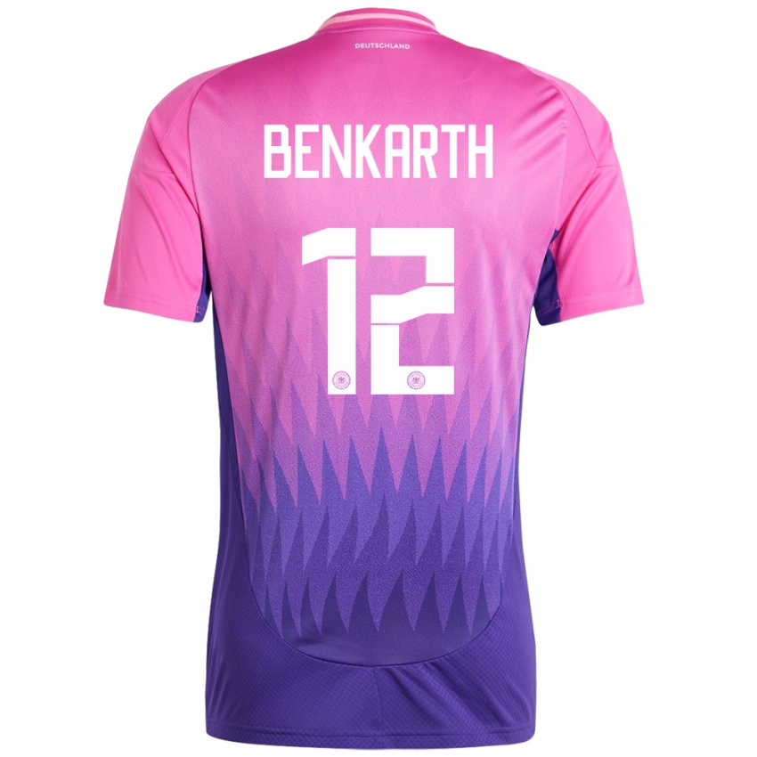 Enfant Maillot Allemagne Laura Benkarth #12 Rose-Mauve Tenues Extérieur 24-26 T-Shirt Suisse